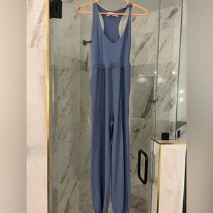 Free People Kyle Blue Jumpsuit